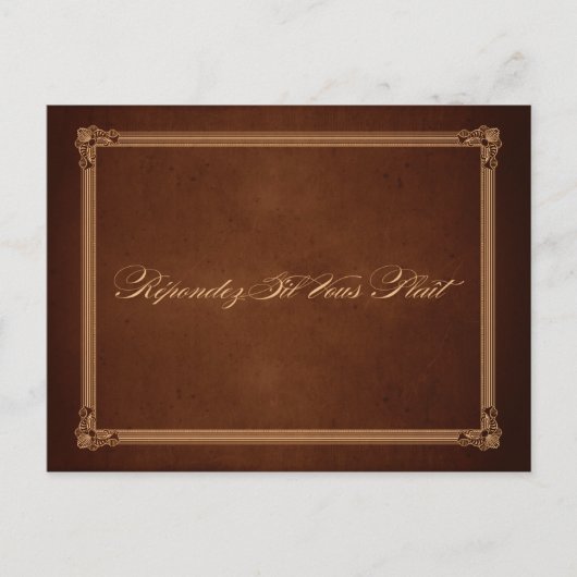 Carte postale Rich mariage Brown poster vintage RS (Devant)