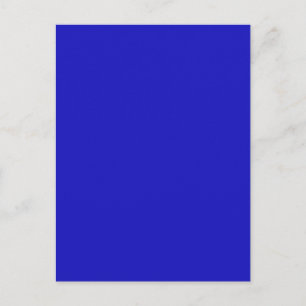 Carte Postale RICH ROYAL BLUE (couleur solide) ~