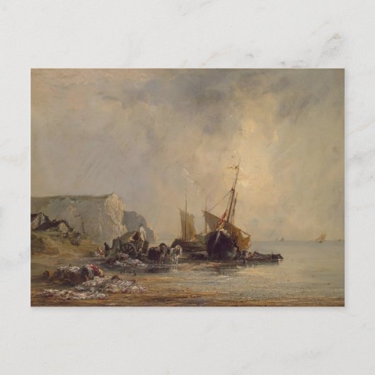 Carte Postale Richard Bonington - Bateaux de la Normandie (Devant)