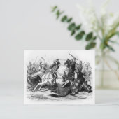 Carte Postale Richard III à la bataille de Bosworth en 1485 (Debout devant)