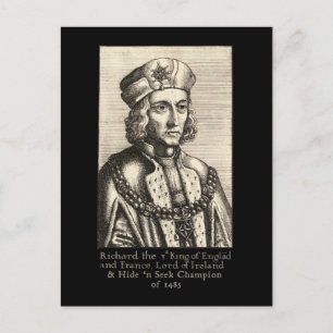Carte Postale Richard III : Masquer 'n Rechercher Champion