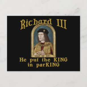 Carte Postale Richard III Mettez le roi dans le tee-shirt ParKIN