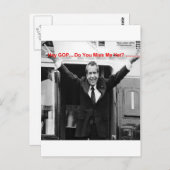 Carte Postale Richard Nixon "Miss Me Pourtant ?" Drôle cadeaux & (Devant / Derrière)