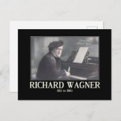Carte Postale Richard Wagner, Compositeur, Inspiré Vintage (Devant / Derrière)
