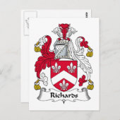 Carte Postale Richards Family Crest (Devant / Derrière)