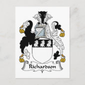 Carte Postale Richardson Family Crest (Devant)