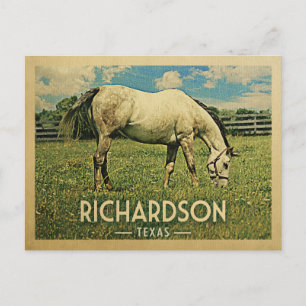 Carte Postale Richardson Texas Horse Farm - Vintage voyage