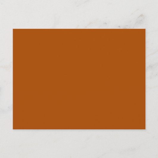 Carte Postale Riche couleur brun sienne prêt à customiser (Devant)