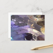 Carte postale Riche Lavendar Abstrait Art personna