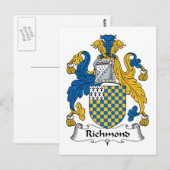 Carte Postale Richmond Family Crest (Devant / Derrière)