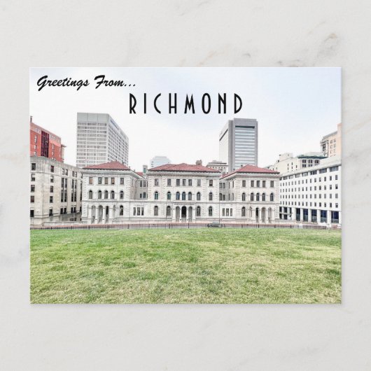Carte Postale Richmond Skyline (Devant)