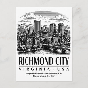 Carte Postale Richmond Ville Virginie États-Unis