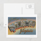 Carte Postale Richmond, Virginie - Grandes lettres Scènes 2 (Devant / Derrière)
