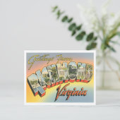 Carte postale Richmond, Virginie Vintage Big Lette (Debout devant)