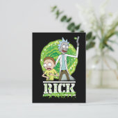 Carte Postale RICK ET MORTY™ | Éclat vert (Debout devant)