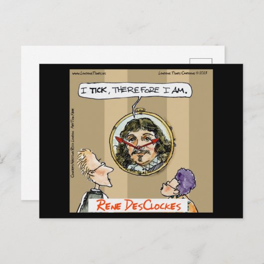 Carte Postale Rick London Cartoons Funny Descartes (Devant / Derrière)