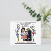 Carte Postale Rick London Ernestine appelle les oiseaux Noël (Debout devant)