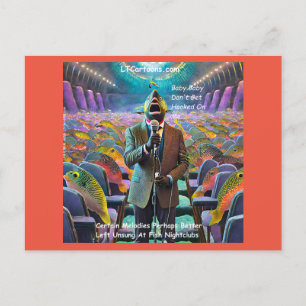 Carte Postale Rick London Fish Nightclub Singer Comic