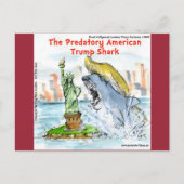 Carte Postale Rick London Funny Trump Shark (Devant)