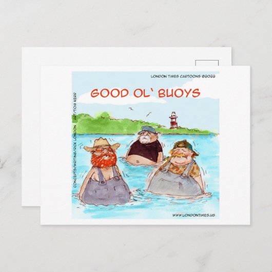 Carte Postale Rick London Good Ol'Buoys Drôle Comique (Devant / Derrière)