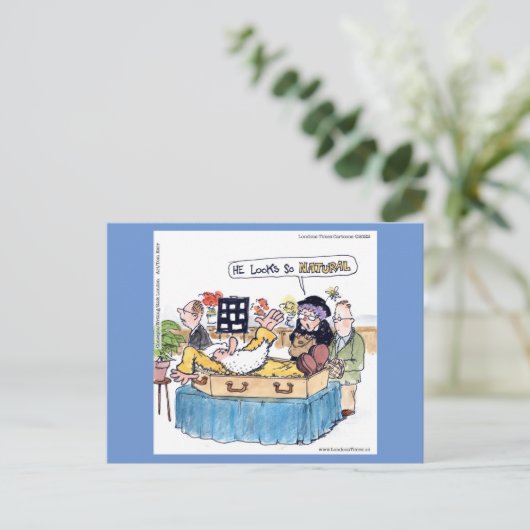 Carte Postale Rick London Old Hippie Funeral Funny Comique (Debout devant)