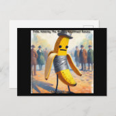 Carte Postale Rick London's Hilarious Duct Taped Banana Art (Devant / Derrière)