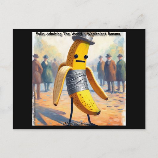 Carte Postale Rick London's Hilarious Duct Taped Banana Art (Devant)