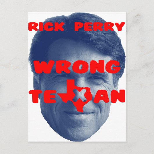 Carte Postale Rick Perry - Mauvais Texan (Devant)