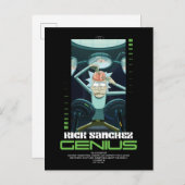Carte Postale Rick Sanchez Genius Citation Graphique (Devant / Derrière)