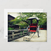 Carte Postale Rickshaw japonais (Devant / Derrière)