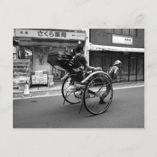Carte Postale Rickshaw japonais