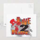 Carte Postale Ride 2 Vélo BMX Live (Devant / Derrière)