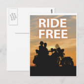Carte Postale Ride Gratuite (Devant / Derrière)