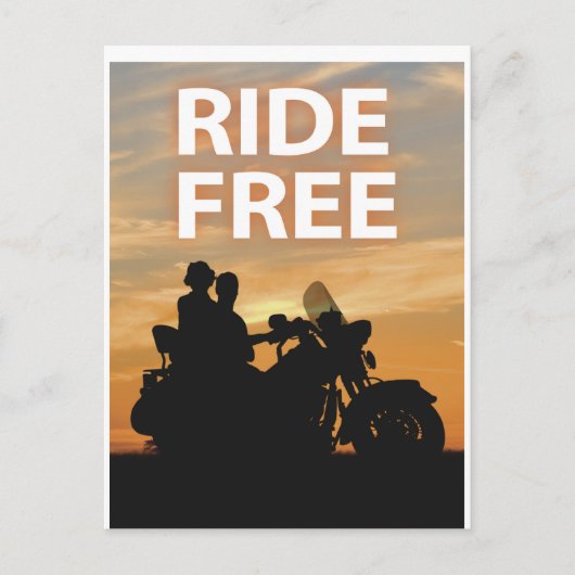 Carte Postale Ride Gratuite (Devant)