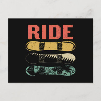 Carte Postale Ride snowboard