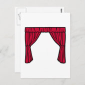 Carte Postale Rideau de théâtre (Devant / Derrière)