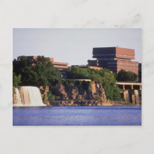Carte Postale Rideau Falls et l'édifice Pearson, Ottawa (Ontario
