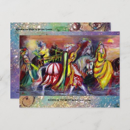 CARTE POSTALE RIDERS (Devant / Derrière)