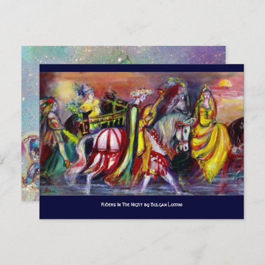 CARTE POSTALE RIDERS (Devant / Derrière)