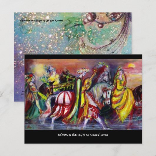 CARTE POSTALE RIDERS (Devant / Derrière)