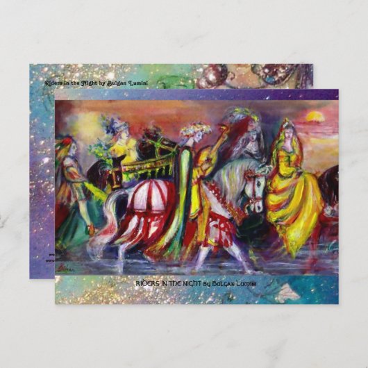 CARTE POSTALE RIDERS (Devant / Derrière)