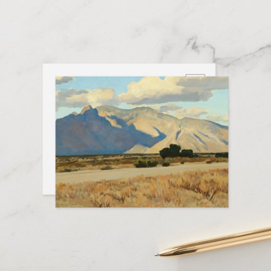 Carte Postale Ridge and Rillito, Arizona par Maynard Dixon (Devant/Arrière en situation)