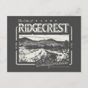 CARTE POSTALE RIDGECREST KERN CALIFORNIE VINTAGE