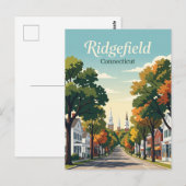 Carte Postale Ridgefield Connecticut (Devant / Derrière)
