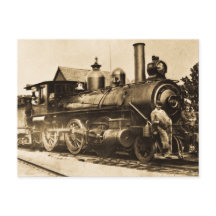 Ridin' le train ferroviaire Vintage
