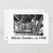 Carte Postale Ridvan Garden - vers 1900 (Devant / Derrière)