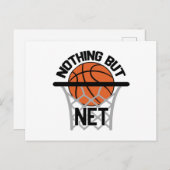 Carte Postale Rien D'Autre Que L'Idée Cadeau Net Basketball (Devant / Derrière)