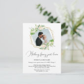 Carte Postale Rien De Fancy Just Love Eloped Mariage Réception (Debout devant)