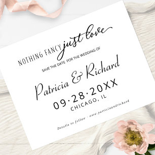 Carte Postale Rien de Fantastique Juste l'Amour Mariage Enregist
