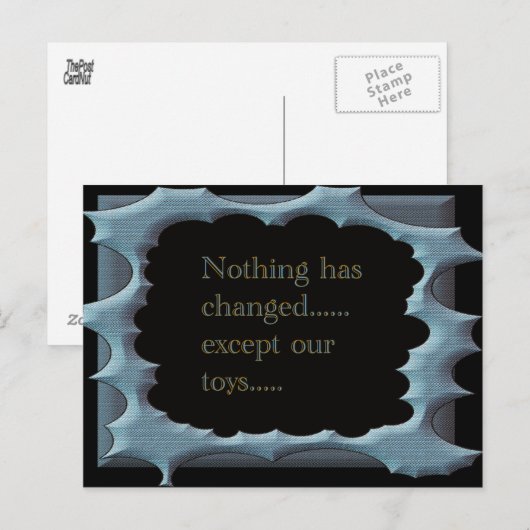 Carte Postale Rien N'A Changé (Devant / Derrière)